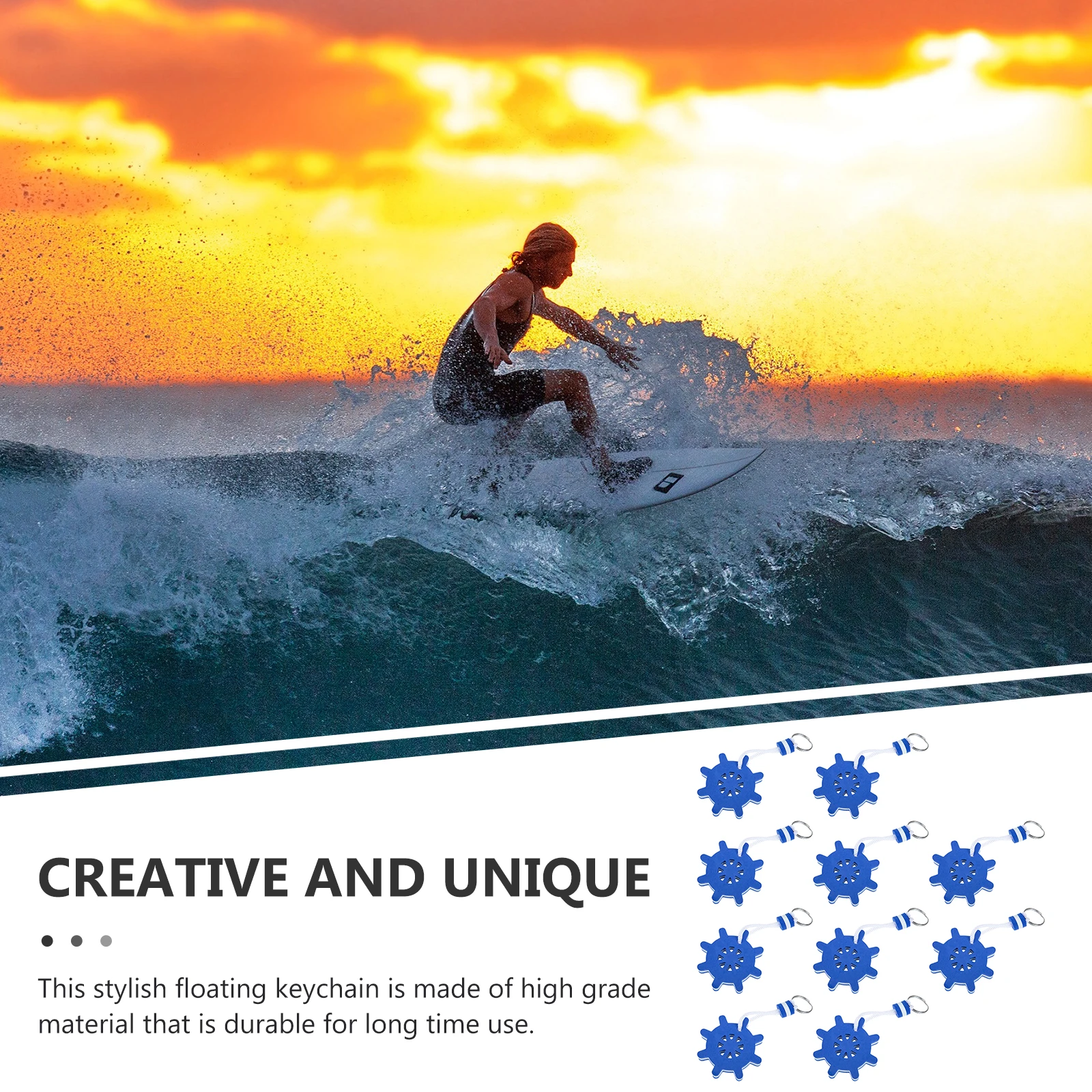 

10 шт., брелки из пены Eva, плавающие брелоки для водных видов спорта, парусного спорта, серфинга, плавучие аксессуары, ключ для лодки, плавающий брелок