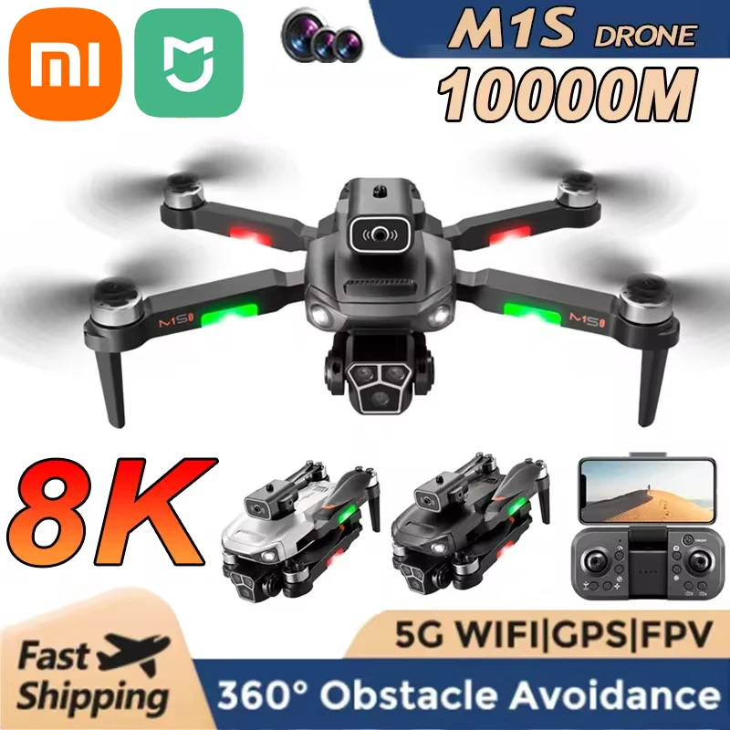 

xiaomi Mijia M1s Drone 8K Professinal Three Camera Wide Angle Optical Flow Localization Four-way Obstacle Avoidance Quadcopter