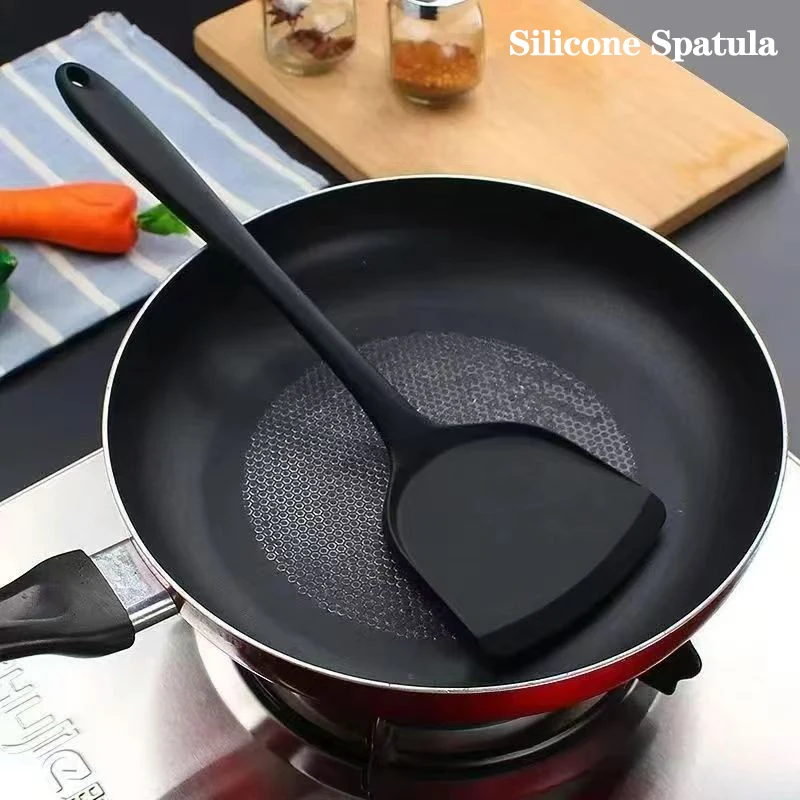 Espátula de silicone de cozinha utensílios de cozinha pequena cozinha doméstica espátula de cozinha resistente a altas temperaturas espátula de silicone