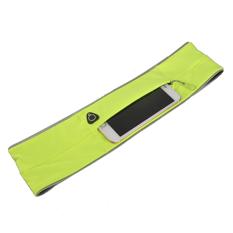 Marathon-Laufgürtel für Mobiltelefone Unisex Sporttaschen Fitness-Gürtel Hüfttasche Radfahren Joggen Reflektierender Streifen Gürteltasche – Detail 13