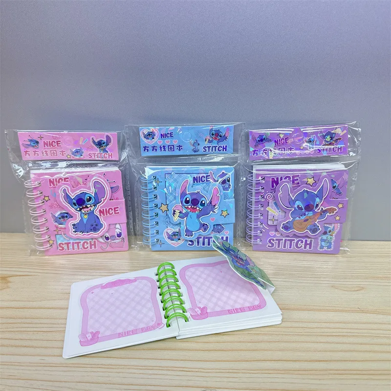 

Disney Stitch A7 Notebook Cute Anime Lilo & Stitch Student Stationery School Supplies Magnetic Buckle Coil Account Book Gifts