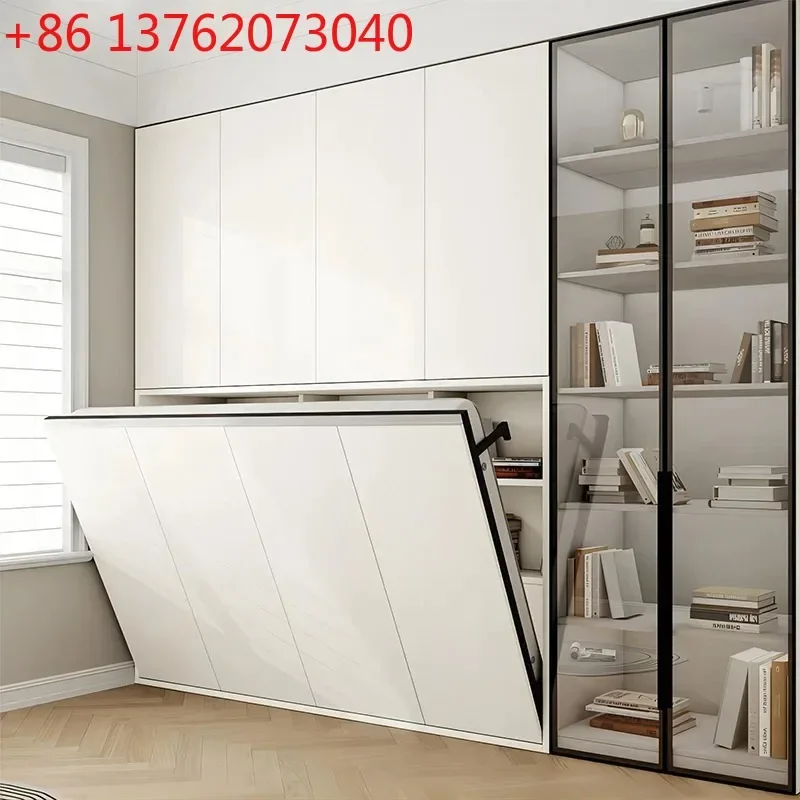 

Современная многофункциональная откидная кровать-трансформер со скрытым хранением для малогабаритных квартир и кабинетов