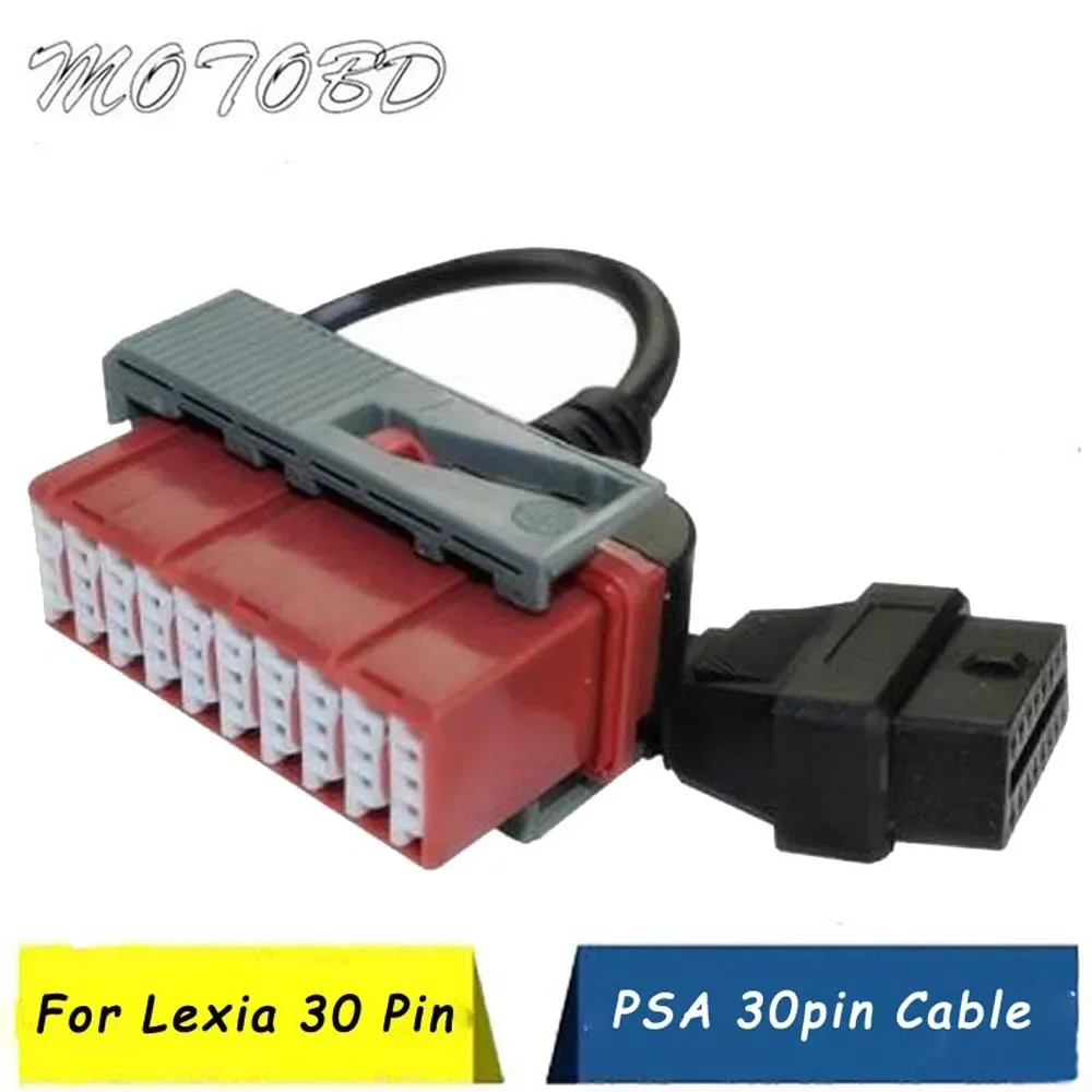 New PSA 30 Pin Cable OBD2 II Connector Adapter Lexia 30Pin OBD2 Connect Cable Lexia3 30PIN For Peugeot/Citroen