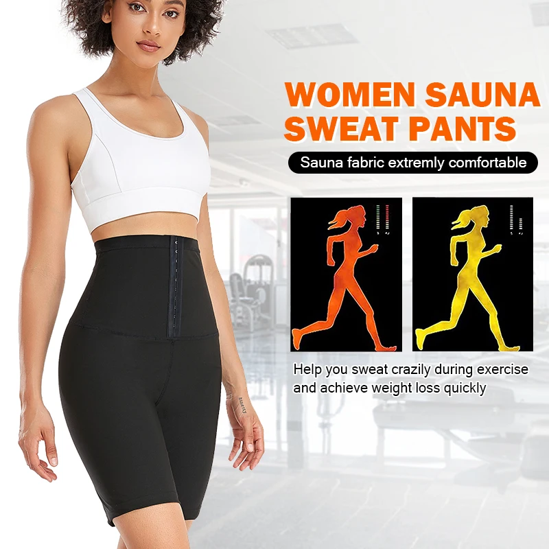 Sauna Body Shaper Pants Hot Sweat Effect Slimming High Waist Trainer Panties Short Shapewear Workout Gym Leggings Fitness Shorts