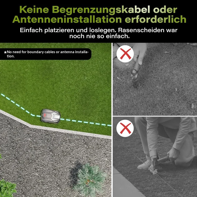 Export Borderless 48V Mowing Robot With App Control Bluetooth WLAN 4-5 Hours Runtime For Landscaping Parks Gardens (Model V600)