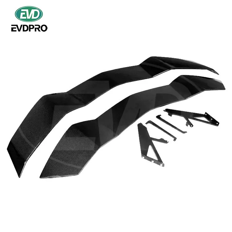 For Lamborghini Aventador Lp700-4 Lp720 Lp750 2011-2015 Revoz Style Carbon Fiber Rear Spoiler