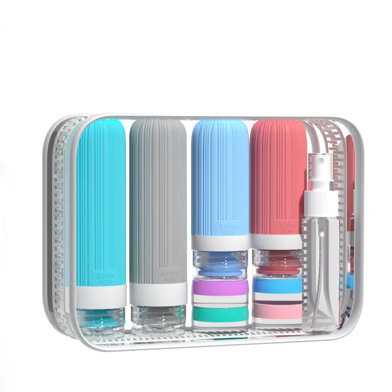 

16pcs Leak Proof Travel Bottle Set Silicone Toiletries Containers Portable Conditioner Shampoo Lotion Cosmetic Refillable Bottle