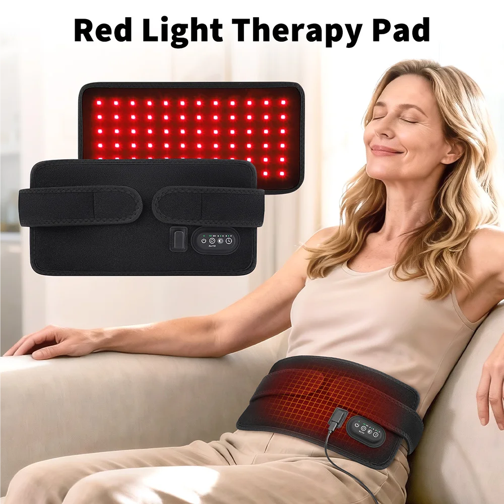 

Infrared Light LED Healthcare Belt Waist Red Light Heating Massage Belt Pad Lumbar Back Waist Massager For Muscle Body Relief