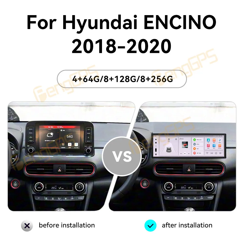 Touch Screen Car Radio For Hyundai ENCINO 2018-2020 Android GPS Automotive Multimedia Auto Radio Stereo Receiver Head Unit