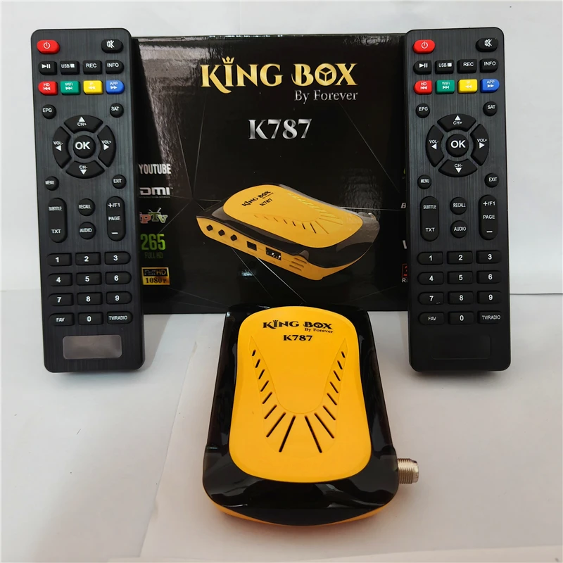 Original King Box K787 Satellite TV Receiver Support Forever IKS Apollo5 PowerVU Biss Decoder H.264 Eutelsat 36E 36A 36B  STB
