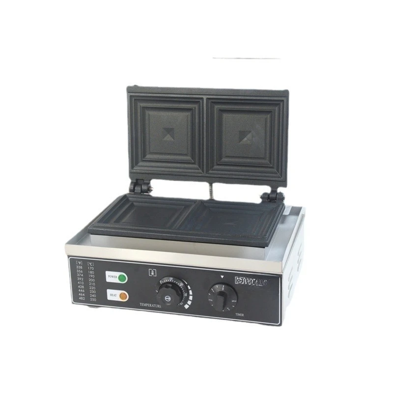 

Square Sandwich Maker 110V Commercial Waffle Oven Toaster for Dessert Shop Breakfast Fast Food Restaurant Kitchen Equipment