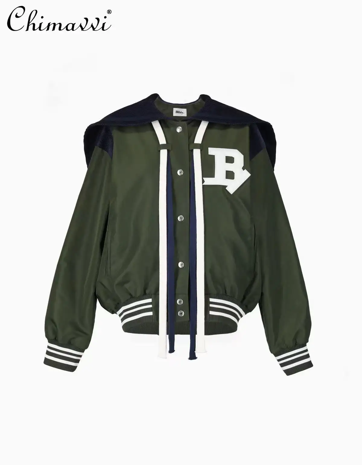 

Japanese Style Fashion Sweet Jacket Autumn Winter Girls Letter Embroidery Short Baseball Uniform Women Daily Casual Parkas