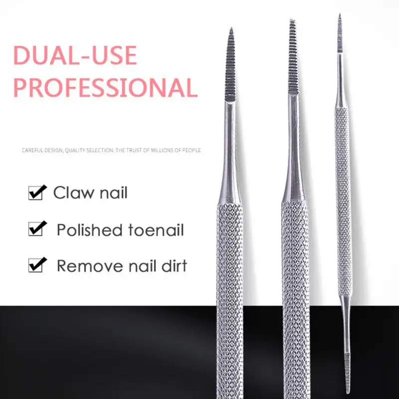 Stainless Toe Nail File Double Ended Pedicure File Edge Ingrown Toe Nail Lifter Onychomycosis Paronychia Podiatry Nail Care