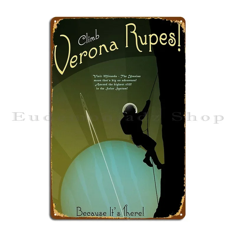 Travel Poster Climb Verona Rupes Metal Signs Cinema Customize Designing Customize Club Tin Sign Poster