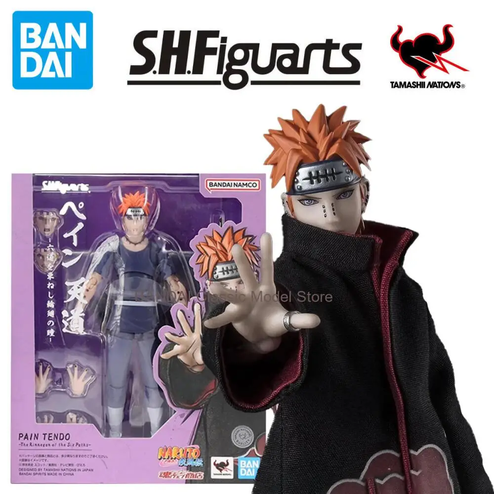 Bandai Naruto Shippuden SHF Pain & Tendo Six Paths Collection Action Figures Model Kit Genuine Japanese Toy Gift for Kids
