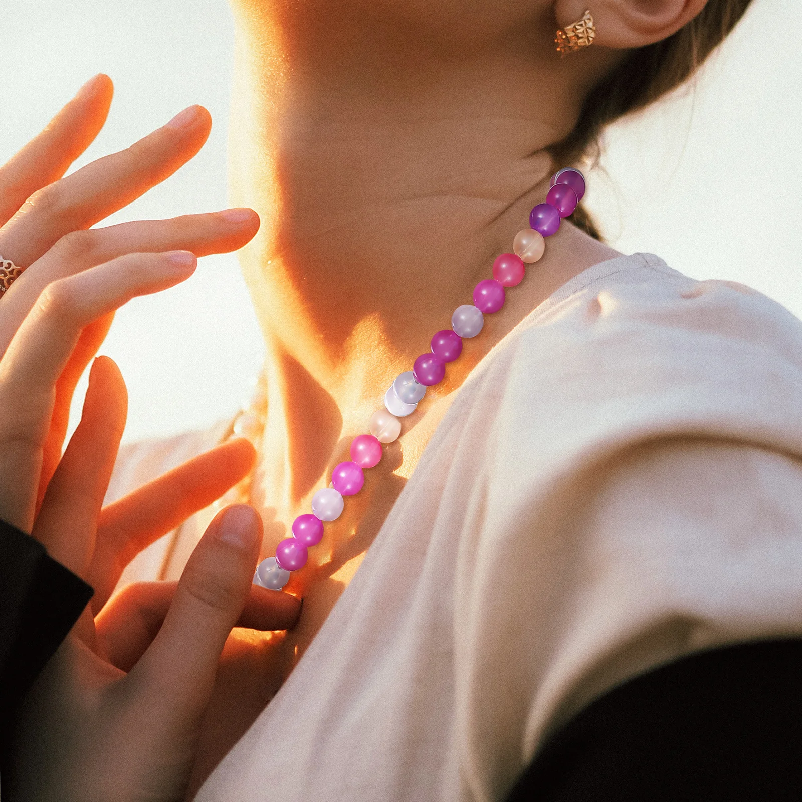 1000 قطعة Uv رد الفعل الخرز اللون تغيير الخرز البلاستيكي ل قلادة سوار صنع ضوء الشمس الحساسة DIY بها بنفسك دلايات المجوهرات