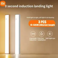 Xiaomi Night Light With Motion Sensor Rechargeable Strip Lights Wireless Led Kitchen Cabinet Lamp Bedside Table Decor Bedroom