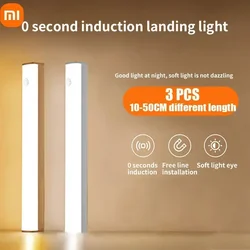 Xiaomi-Veilleuse LED sans fil avec capteur de mouvement, bande lumineuse aste, lampe d'armoire de cuisine, décor de table de chevet, chambre à coucher