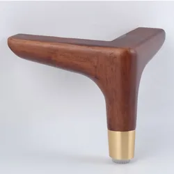 Solid Wood Living Room Coffee Table Legs Walnut Furniture Accessories Sofa Foot Light Luxury Wooden Cabinet Legs