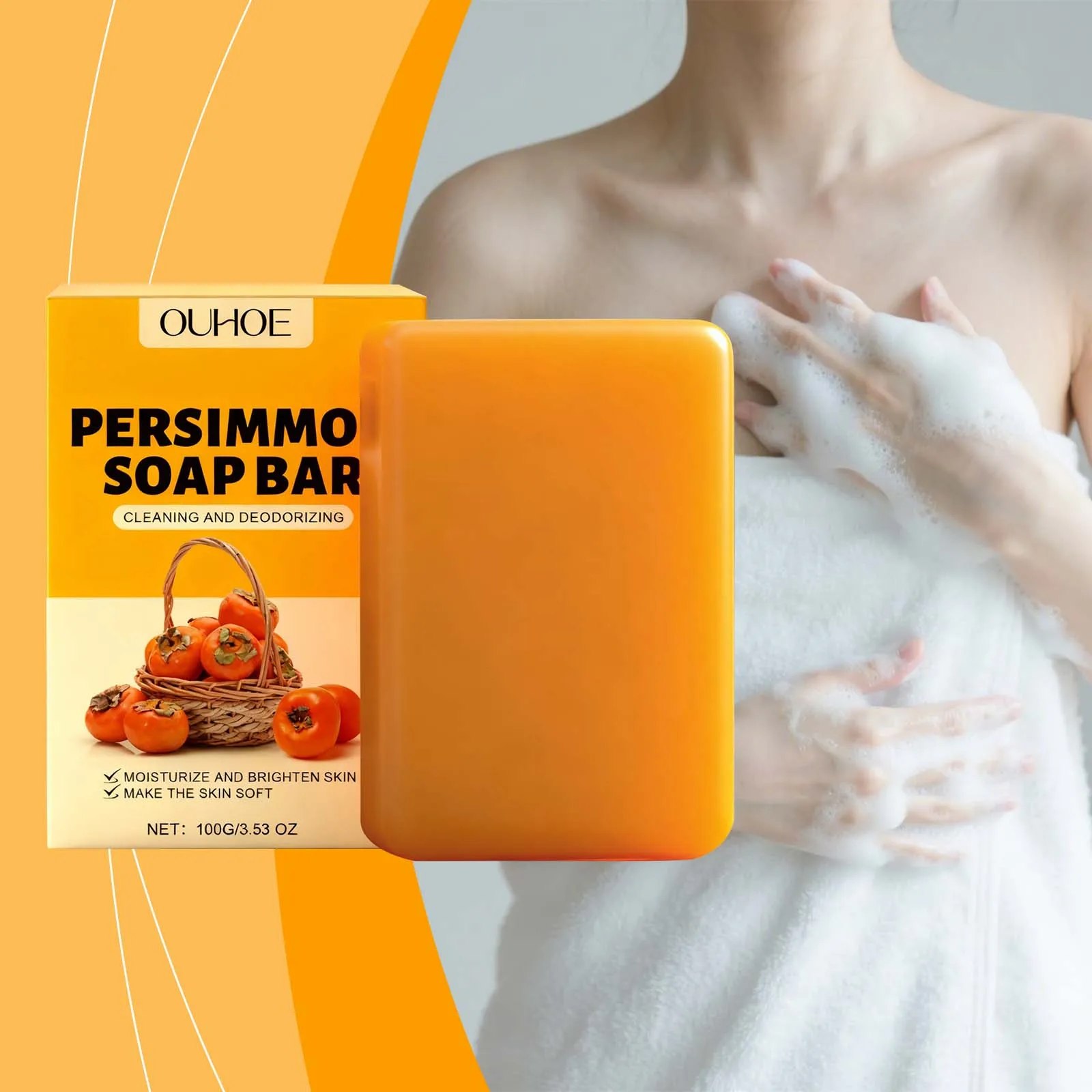 Ouhoe Fresh Bath Soap Gently Care And Nourish Moisturizes Skin Deep Cleans Long Last Fragrance Strengthen Skin Barrier Body Care