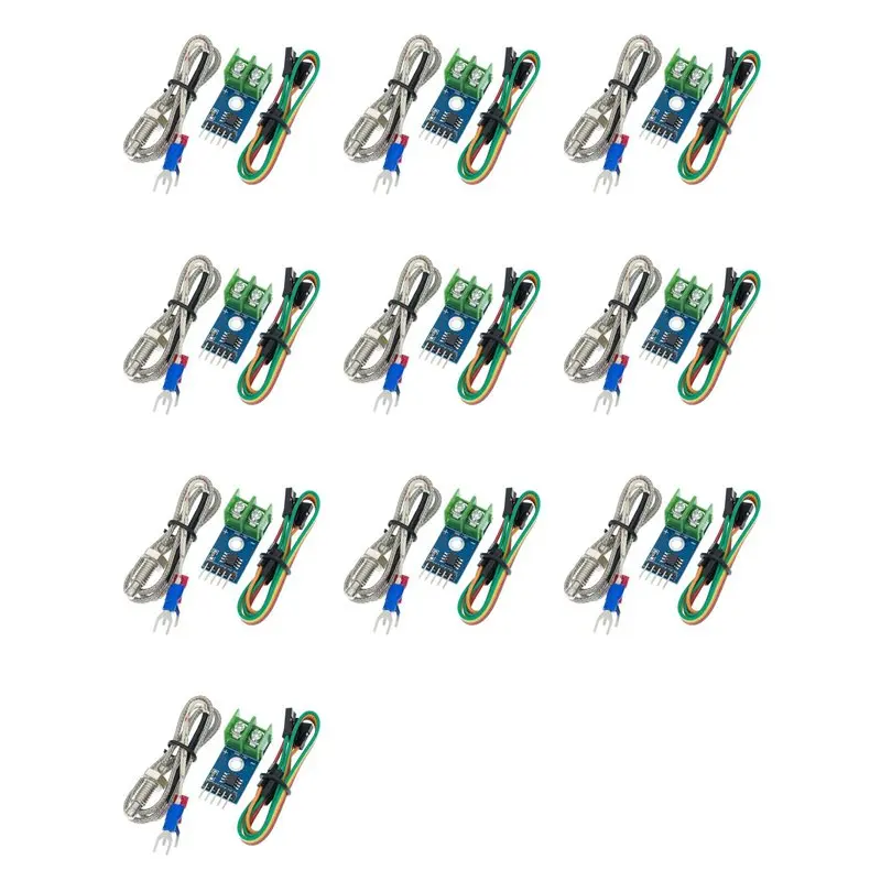 

SQPP-10X MAX6675 Module With K Type Thermocouple Sensor High Accuracy Measurement Tool High Temperature Measurable Module