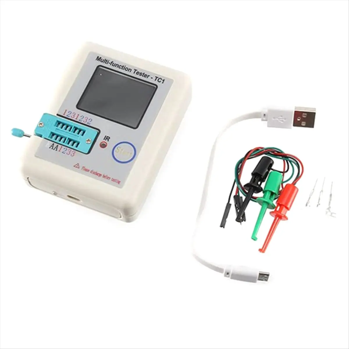 DT38 Colorful Display Multi-Functional TFT Backlight Transistor LCR-TC1 Tester for Diode Triode Capacitor Resistor