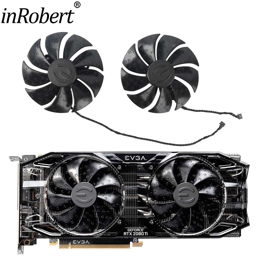 Ventilador de refrigeración para EVGA RTX 2080 2080Ti 2080S Super XC, ventilador de refrigeración para tarjeta de vídeo gráfica, 87mm, PLA09215S12H,