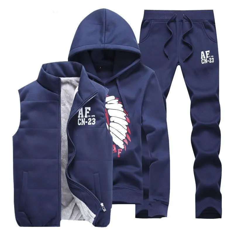 Men Fleece Tracksuit 2024 Winter Warm Sweatshirt Set for Couple Running Sets Oversized Hoodies Men Workout Fitness Clothing