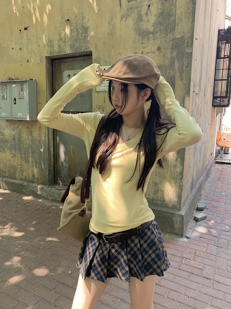 

Red Dot Store Plaid High Waist A-Line Skirt Women's Sexy Spring Autumn New Arrival Polyester Blend Zipper Closure Skirt