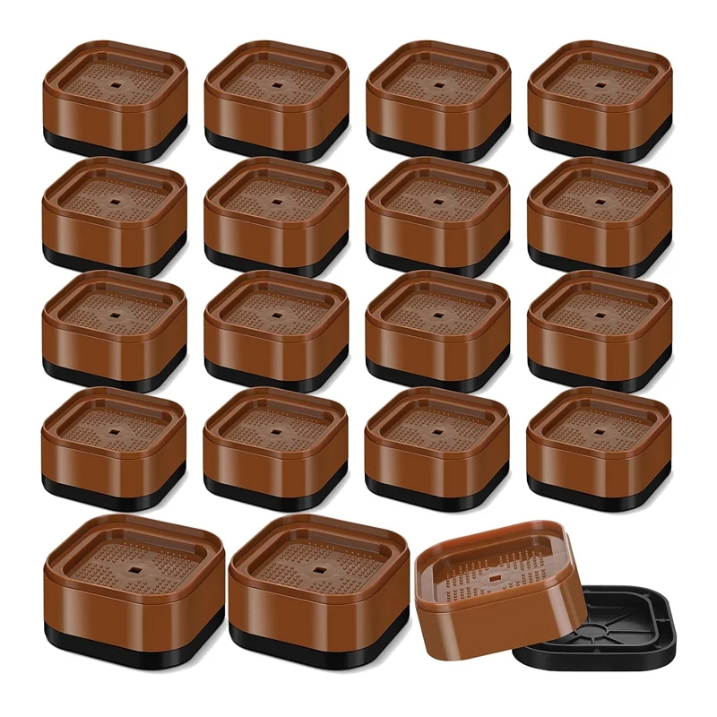 

Furniture Risers Adjustable Bed Risers Desk Leg Risers 1.38Inch Stackable Heavy Duty Bed Lifts Risers Square Bed Raising