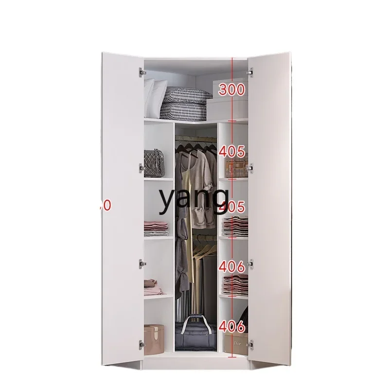 CX Modern Simple Bedroom Corner Locker Pentagon Wardrobe