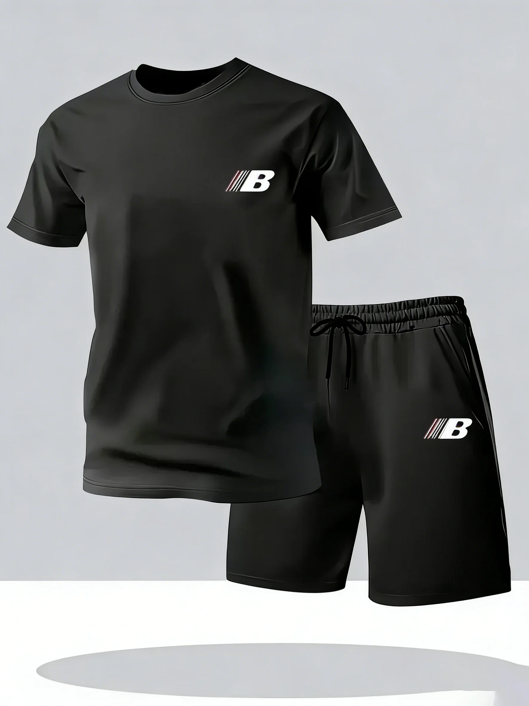 

Summer Men's Printed Short-Sleeved Shorts - Casual Sports Set - Outdoor, Urban and Street Fashion Suit Sportswear set