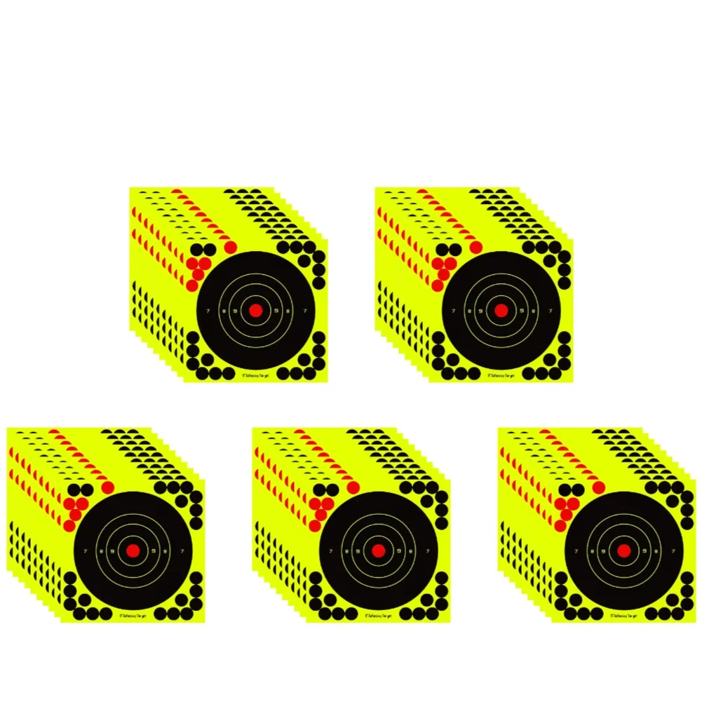 100-10PCS 8-inch Splatter Doel Hoge Zichtbaarheid Lijm Schieten Doel Stickers Reactieve Jacht Schieten Training Papier