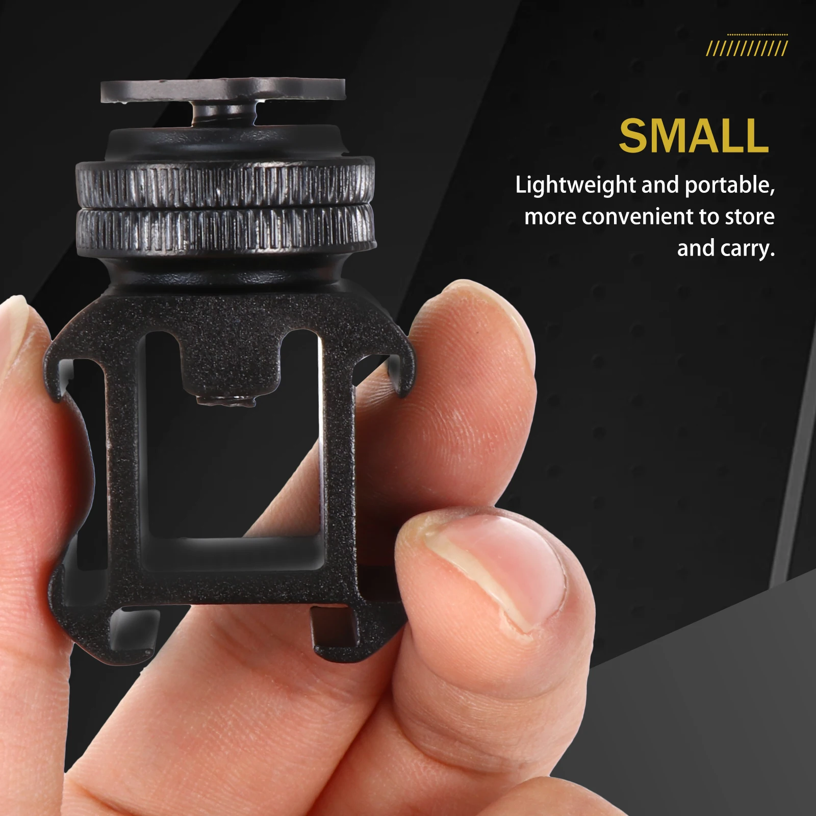 

2 Sets Hot Shoe Base Mounts Connector Camera Mobile Phone Holder Video Accessories Aluminum Alloy Professional Light Adapter