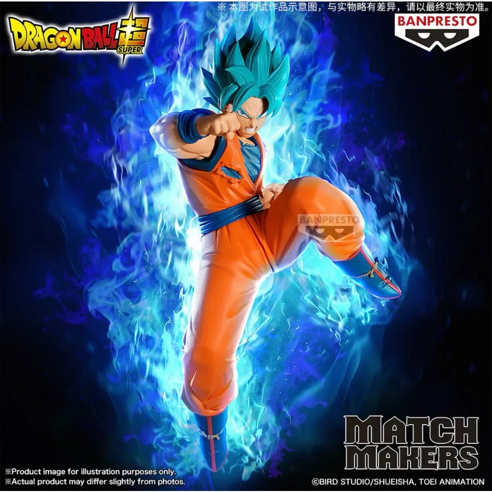 En Stock, Figura de PVC de Son Goku VS Black Rose Goku Super Saiyan de Bandai Banpresto Dragon Ball Super Match Makers, Modelo de Regalo