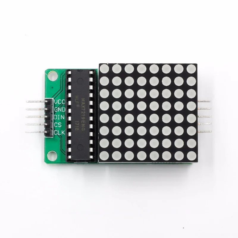 2 uds/Max7219 módulo de pantalla LED de matriz de puntos 8x8 |   Compatible con Arduino Raspberry Pi |   MCU Control de microordenador de un solo chip Bo