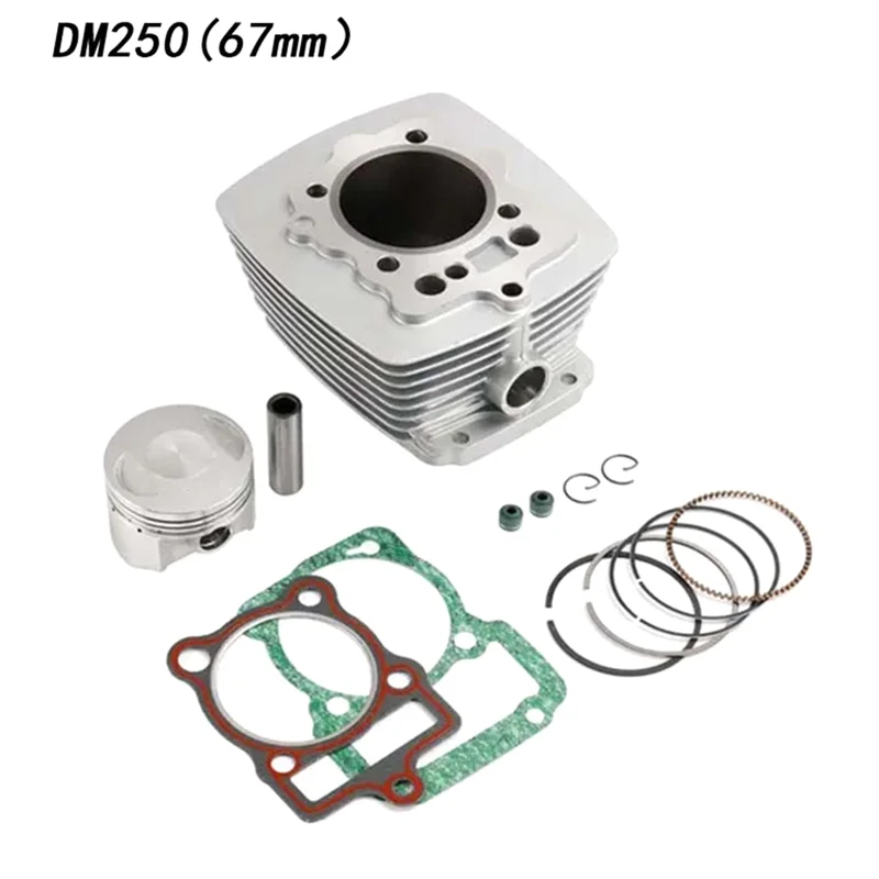 

НОВИНКА-для Italika DM250 DM 250Cc 2020-2023 67 мм прокладка поршня цилиндра верхний конец комплект для восстановления двигателей мотоциклов