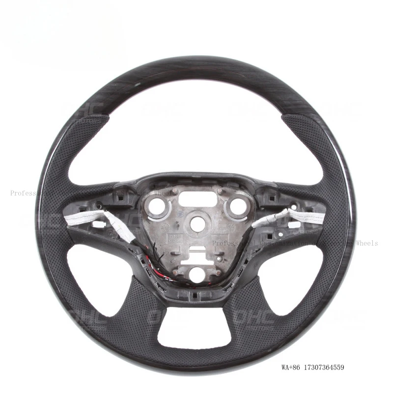 Suitable for Buick GL8 perforated leather and walnut wood steering wheel, customized for business vehicle modification, ES Lu Zu