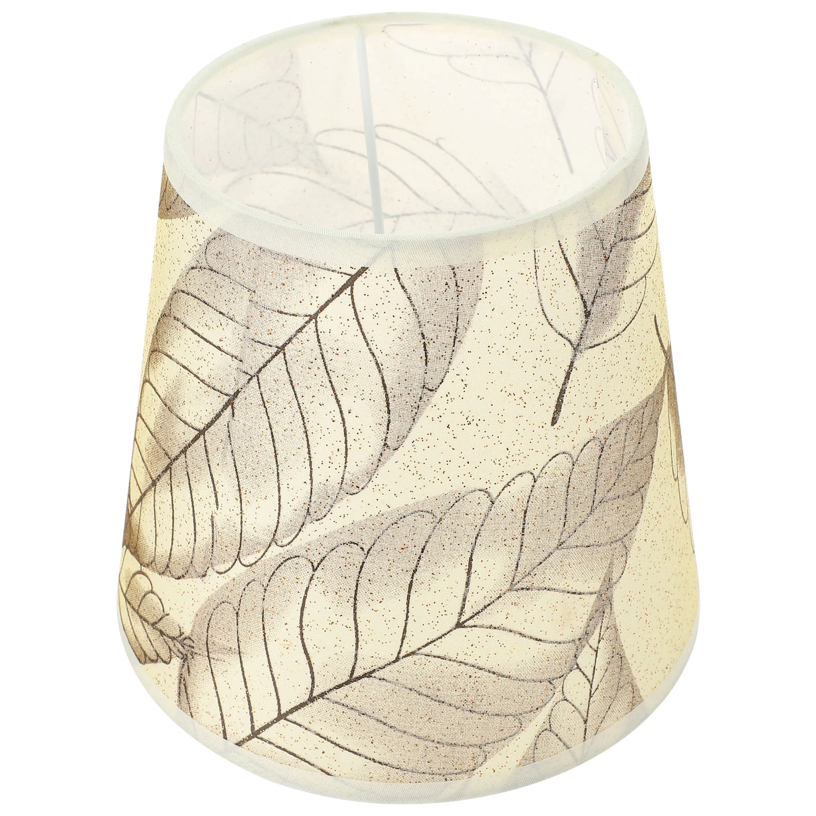 

Leaf Fabric Lampshade Ceiling Decor Unique Luminous Shades Bedroom Only Cloth for Table Replacement Metal Design Lampshades