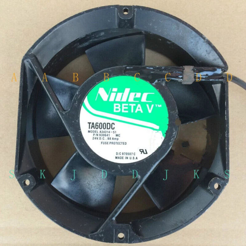 

M New Nidec TA600DC A34314-51 24V 0.98A Cooling fan