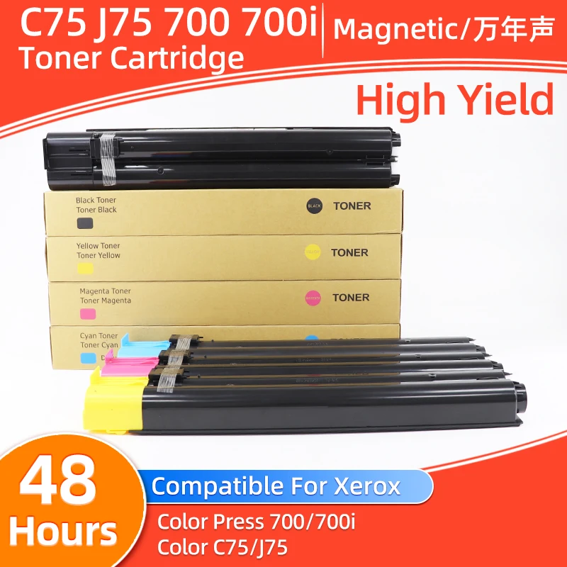 1PC 006R01379-006R01382 006R01375-006R01378 Toner Cartridge Compatible for Xerox Digital Color Press 700 700i Color C75 C700 J75