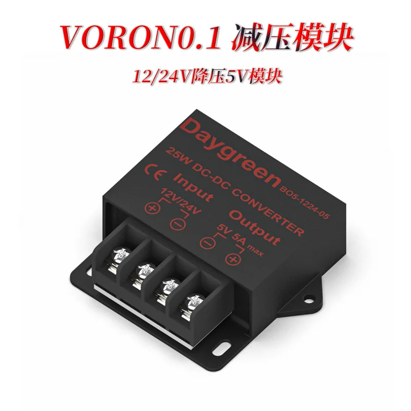 

for Voron Wolong 3D Printer 24V/12V Step-down 5V Module 5 A25w Direct Current Switch Power Supply Module