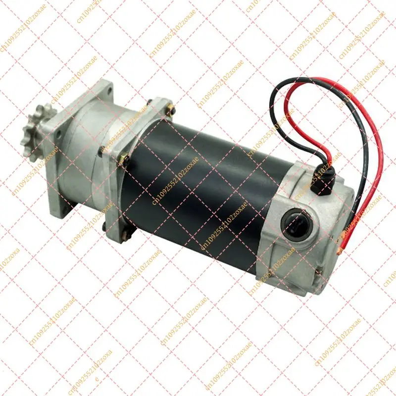 12V 24V DC Gear Motor 90 Planetary Gearbox High Torque Low Speed Electric Motor for Sowing Fertilizing Machine Double Shaft