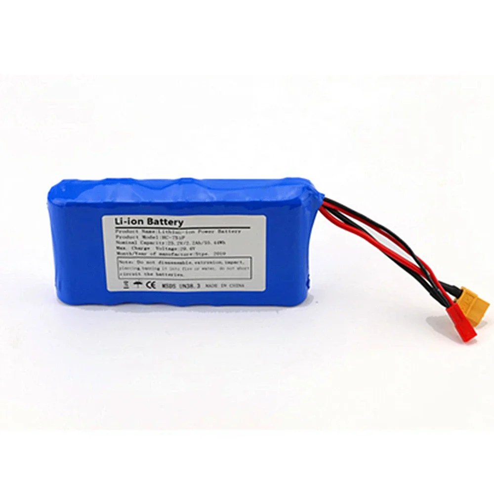 24V 3Ah 7S1P 25.2V 29.4V 3000mAh Lithium-ion Battery Pack for Small Electric Unicycles Scooters Toys Bicycle Built-in BMS