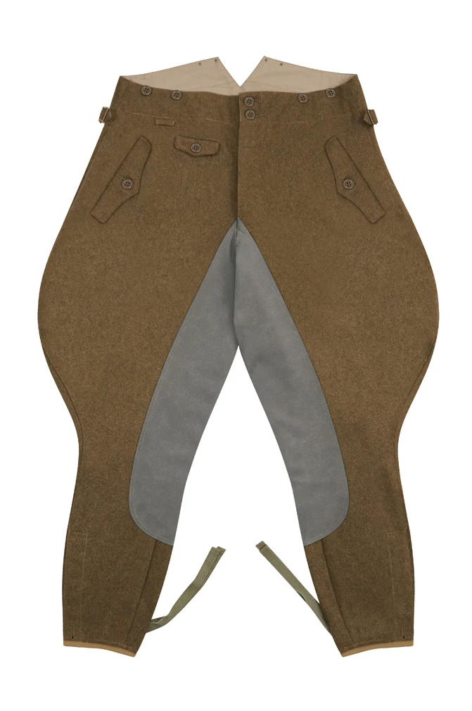 Culotte d'équitation en laine marron élite allemande GUWR-002 WWII