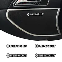 New Car Audio Decorate 3D Aluminum Badge Emblem Sticker For Renault Kadjar Megane Clio Koleos Espace ZOE QM6 Captur Scenic