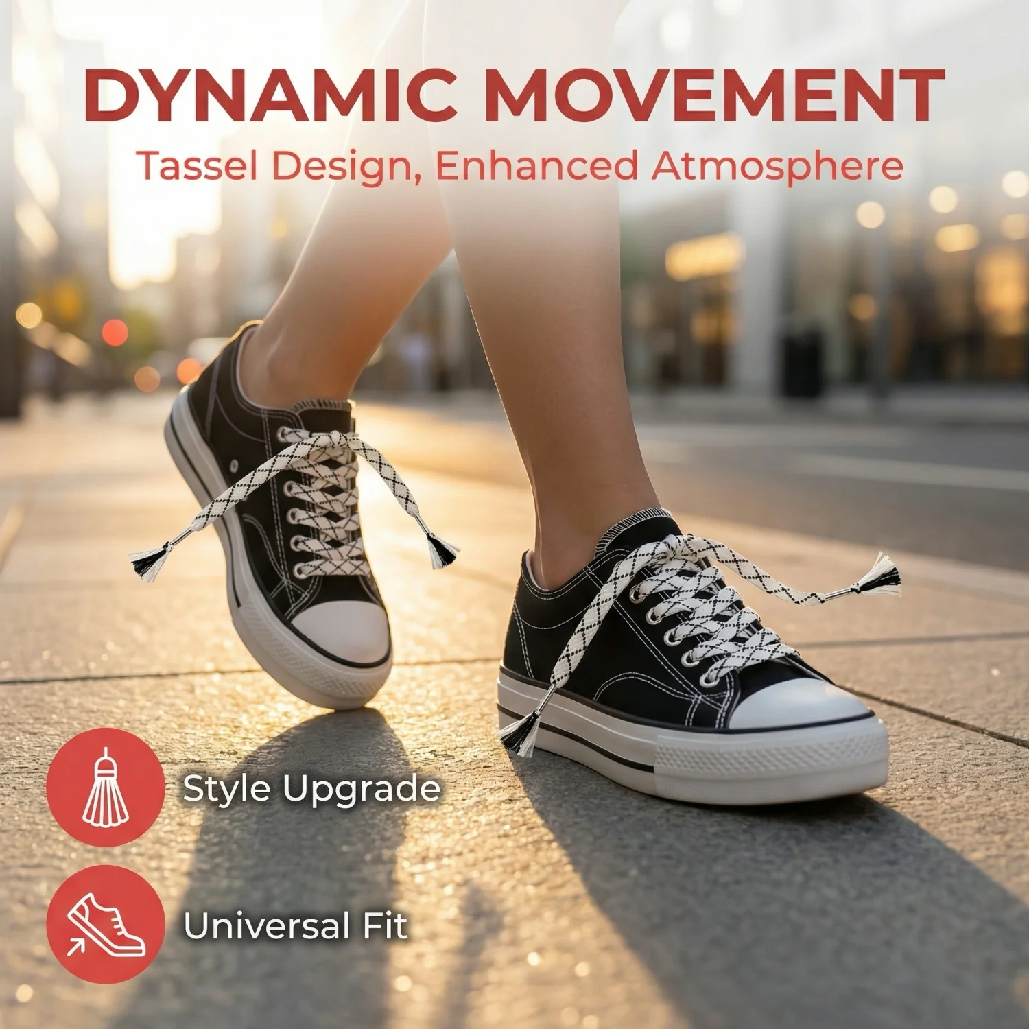 

Шнурки с кисточками шириной 2,5 см, черно-белые полосатые ленты для кроссовок, женская модная повседневная обувь, 120 см, 140 см