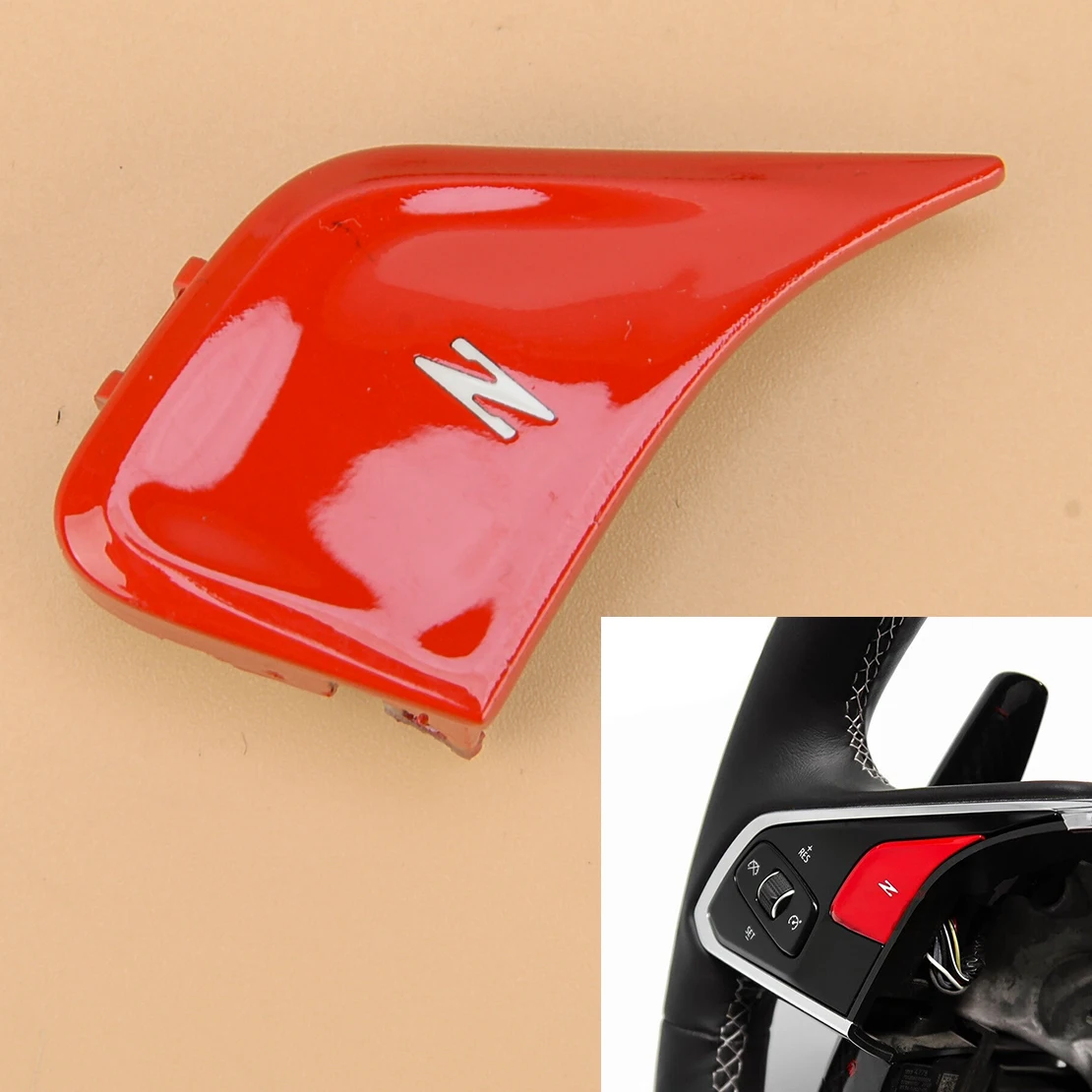 

Red Car Interior Steering Wheel Z button Cover Fit For Chevrolet Corvette C8 Z06 Stingray Z51 2020 2021 2022