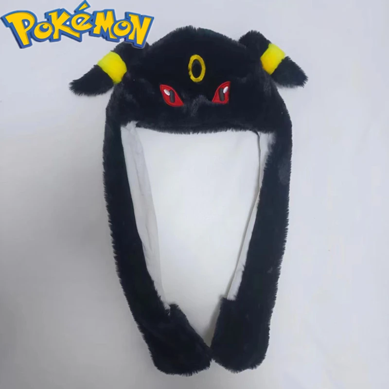 Pokemon Hat Ears Move Umbreon Eevee Snorlax Vaporeon Anime Peripheral Doll Kawaii Children\'s Toy Birthday Gift