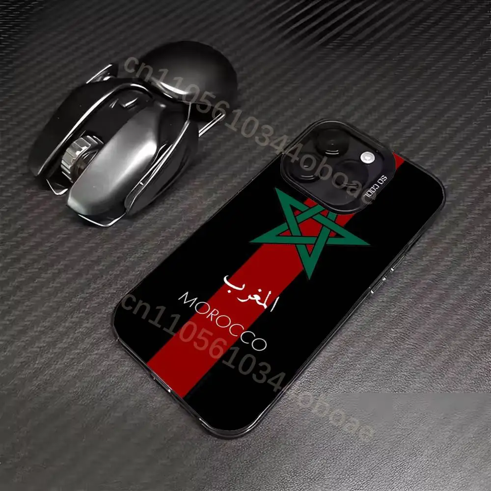 M-Moroccos Flag Map Phone Case For iPhone 17,16,15,14,13,12,11,Pro,Max,Plus Shockproof Cover